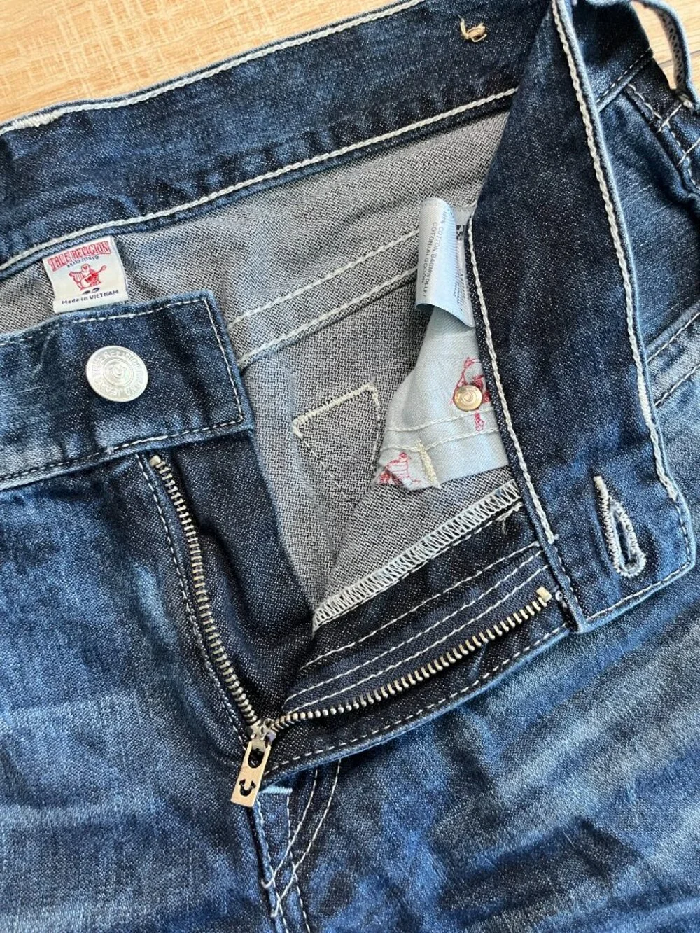 Mens True Religion Straight Denim Jeans - 33